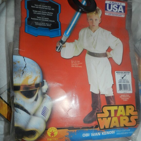Star Wars Obi Wan Kenobi Deluxe Child Costume 🆕⌚😮‍💨⚡🚚 - Picture 1 of 15